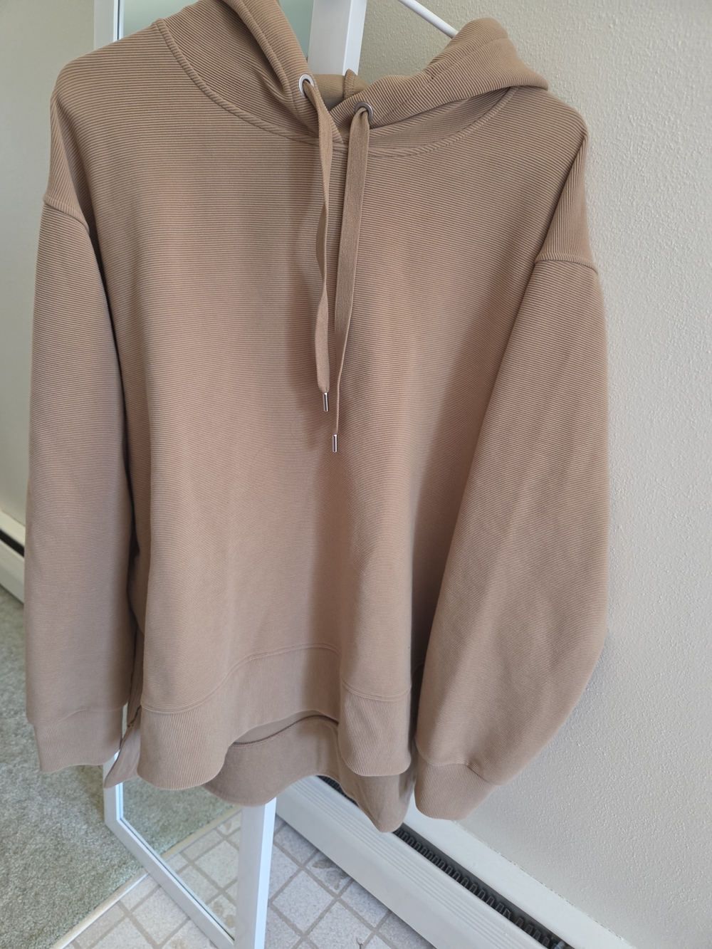 Women's Relaxed Hoodie Sweatshirt in Light Brown
